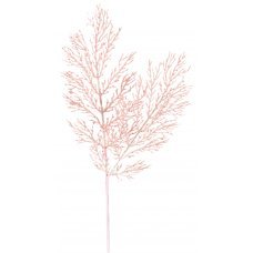 Χριστουγεννιάτικο Διακοσμητικό Κλαδί, Ροζ Φτέρη Με Στρας (55cm)